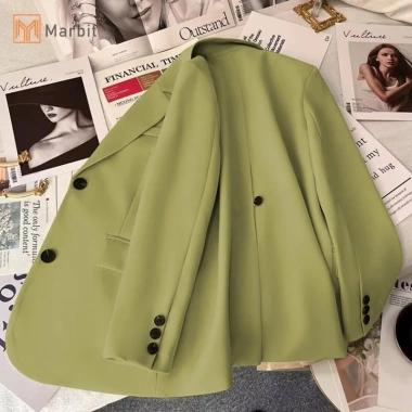 Marbit Blazer Nữ Hàn Quốc Công Sở - Áo Khoác Ngoài Đơn Ngực, Giá 275.292₫