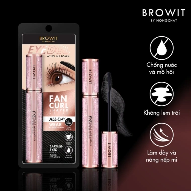 Mascara BROWIT Eyedol Wing 8g One Black - Đen sâu, dài không lem, giảm 22% chỉ 175.000₫ 4
