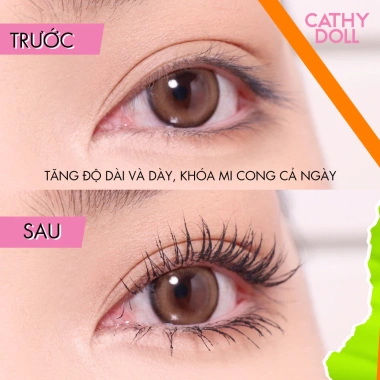 Mascara Chống Trôi Cathy Doll Wake Up 2 Step 5.5g - Bền Màu, Tăng Độ Dày, 149.000đ 3