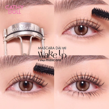 Mascara Chống Trôi Cathy Doll Wake Up 2 Step 5.5g - Bền Màu, Tăng Độ Dày, 149.000đ 8