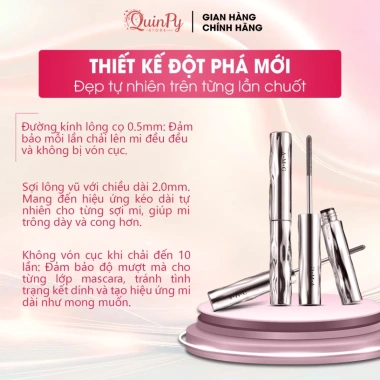 Mascara Dài & Dày Mi Chống Trôi Không Lem Bền Màu Cả Ngày - Tơi Mi, Chuốt Mịn 159k 3