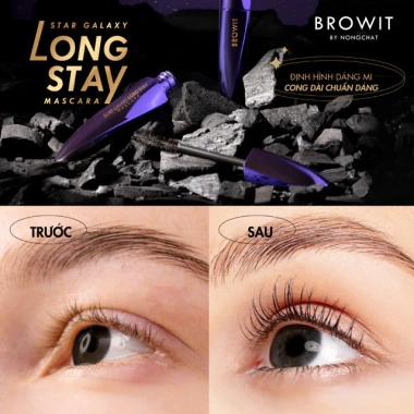 Mascara Lâu Trôi Browit Star Galaxy 8g - Dày, Tơi Đều, Không Vón Cục, 129k 5