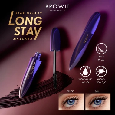 Mascara Lâu Trôi Browit Star Galaxy 8g - Dày, Tơi Đều, Không Vón Cục, 129k 6