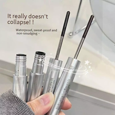 Mascara ống thép không thấm nước, sợi kéo dài uốn cong, chống nhòe, cho lông mi dưới - Giá 42.350 VND 2