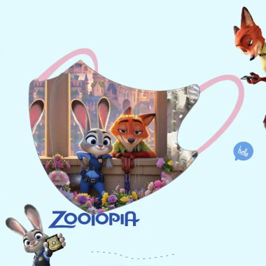 Mask 3-12 tuổi 10PCS Túi 3D Zootopia & Mickey's House - Ba lớp bảo vệ, chống gió, bụi, giá 17,885₫