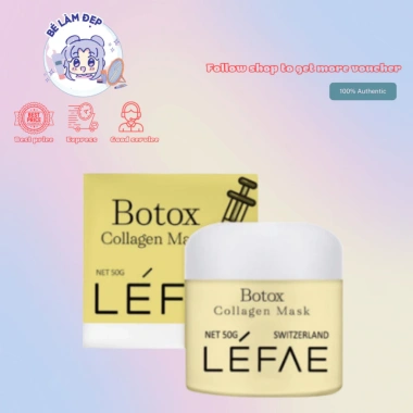 Mask Dưỡng Trắng Da Giữ Ẩm LEFAE Botox Collagen Thụy Sĩ 50g – Dưỡng ẩm, làm sáng, giảm nếp nhăn