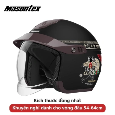 MASONTEX 811 Mũ Bảo Hiểm ABS Cao Cấp - An Toàn Ban Đêm, Nhẹ Bền, Size Điều Chỉnh, Chuẩn 3C - Giá 479k 10