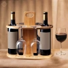 Mặt bàn tre giá đựng rượu vang – Giá đỡ chai di động, giảm còn 304.700 VND 4