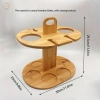 Mặt bàn tre giá đựng rượu vang – Giá đỡ chai di động, giảm còn 304.700 VND 5