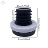 Mặt bích vệ sinh PP + Vòng niêm phong cách ly mùi, đầu nối con dấu - Giá chỉ 123.200 VND 2