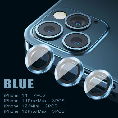 Mắt camera iPhone 14/13/12 Pro Max, 11, 16 mini - Bảo vệ titan đính đá đa màu, chỉ 27.200₫ 10