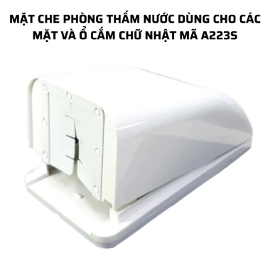 Mặt che chống thấm nước A223S A223V cho ổ cắm, công tắc điện MPE - Bảo hành 12 tháng, 61.398₫