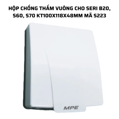 Mặt che chống thấm nước A223S A223V cho ổ cắm, công tắc điện MPE - Bảo hành 12 tháng, 61.398₫