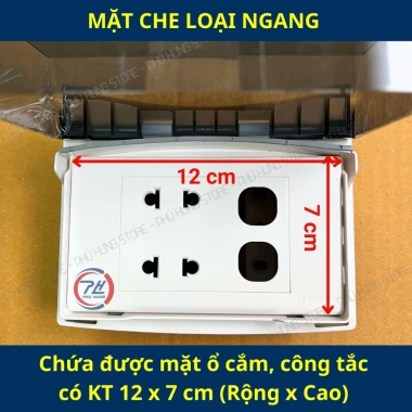 Mặt che mưa chống nước cho công tắc ổ điện ngoài trời - Giá 59.900 VND, bảo vệ 2