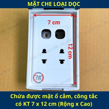 Mặt che mưa chống nước cho công tắc ổ điện ngoài trời - Giá 59.900 VND, bảo vệ 3