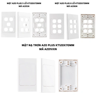 Mặt công tắc Hạt Seri A20 MPE: Độ bền cao, giá chỉ 12.000đ, giảm mạnh