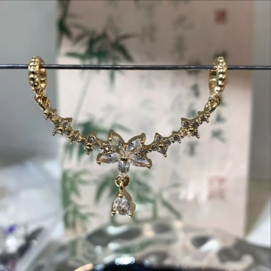 Mặt dây chuyền 14k Ruy băng hoa năm cánh tròn đôi - Tự làm, sang trọng, giảm giá 86.858₫ 4 Mặt dây chuyền 14k Ruy băng hoa năm cánh tròn đôi - Tự làm, sang trọng, giảm giá 86.858₫ 4