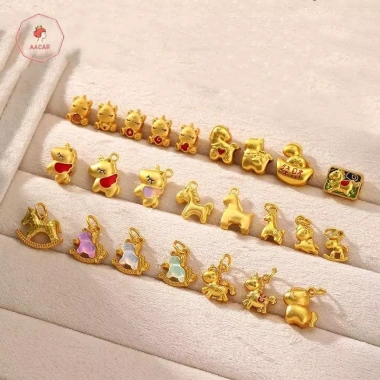 Mặt dây chuyền AACAR quyến rũ - Bộ 5 món hợp kim kẽm sơn Pony, DIY, chỉ 35.200₫ 4