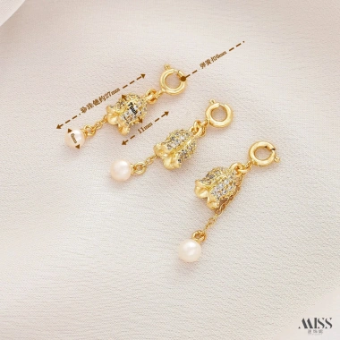 Mặt dây chuyền Bạc 18K Lily of the Valley - Phụ kiện thủ công sang trọng, giá 23.393₫ 12