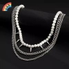 Mặt dây chuyền chữ thập sang trọng nam giới - Đá trai giả tinh tế, giảm giá 3