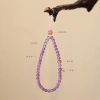 Mặt dây chuyền điện thoại Amethyst Xilian - Dây đeo cổ tay chống sốc, quà tặng 3