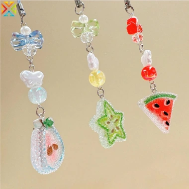 Mặt dây chuyền điện thoại Dưa hấu dâu dễ thương - Dây di động trái cây 37.597₫ 3
