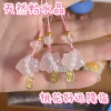 Mặt dây chuyền điện thoại hình mèo pha lê hồng tự nhiên - Móc khóa nữ độc đáo, may mắn, sáng tạo - 84.800 VND
