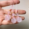 Mặt dây chuyền điện thoại hình mèo pha lê hồng tự nhiên - Móc khóa nữ độc đáo, may mắn, sáng tạo - 84.800 VND 8
