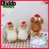 Mặt dây chuyền gà sang trọng OLVIDO, móc khóa gà kêu, túi 12cm dễ thương, giá 85.800₫