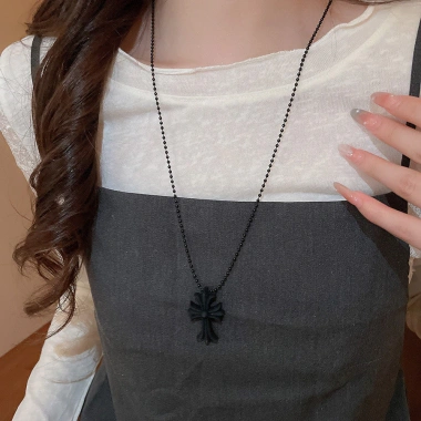 Mặt Dây Chuyền Gothic Dark Cross Xếp Chồng - Phụ Kiện Thời Trang Cá Tính Giá 27.260₫