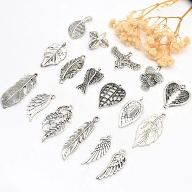 Mặt dây chuyền hợp kim Feather Leaf DIY – Thiết kế tinh tế, giảm còn 30.147₫ (giá gốc 38.890₫) 5