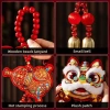Mặt dây chuyền HOUCHU treo năm mới Handmade gỗ, chuông Phim hoạt hình Năm Ngựa, may mắn - chỉ 97.598₫ 9