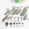 Mặt dây chuyền lá lông vũ handmade, phụ kiện tự làm hoa, giảm giá 34.278₫ 2