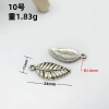 Mặt dây chuyền lá lông vũ handmade, phụ kiện tự làm hoa, giảm giá 34.278₫ 12