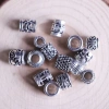 Mặt dây chuyền lỗ lớn hợp kim khuỷu tay bạc Tây Tạng DIY - phong cách độc đáo