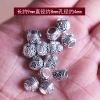 Mặt dây chuyền lỗ lớn hợp kim khuỷu tay bạc Tây Tạng DIY - phong cách độc đáo 7