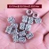 Mặt dây chuyền lỗ lớn hợp kim khuỷu tay bạc Tây Tạng DIY - phong cách độc đáo 14