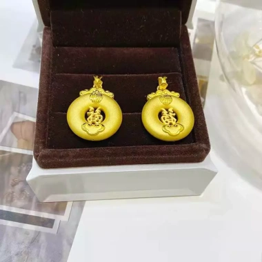 Mặt dây chuyền mạ vàng cổ truyền thời trang – Đám mây may mắn, bảo vệ – Giá 96.660₫