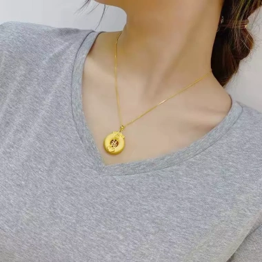 Mặt dây chuyền mạ vàng cổ truyền thời trang – Đám mây may mắn, bảo vệ – Giá 96.660₫