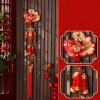 Mặt dây chuyền móc BENYTRO - Chuông gió cá Koi, thêu Tết Nguyên Đán, trang trí mùa xuân, giá chỉ 49.720₫ 4