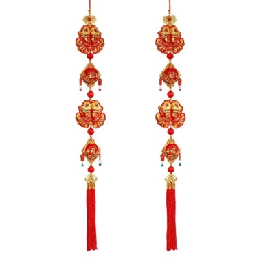 Mặt dây chuyền móc BENYTRO - Chuông gió cá Koi, thêu Tết Nguyên Đán, trang trí mùa xuân, giá chỉ 49.720₫ 7