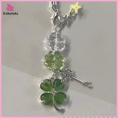 Mặt dây chuyền & móc khóa cỏ ba lá tinh tế Eshylala - Phụ kiện thời trang, quà tặng