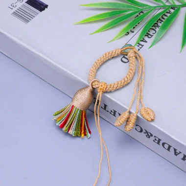 Mặt dây chuyền Nút thắt ngô Khóa tua rua tự làm - Phong cách trẻ trung, giá ưu đãi 51.798 11