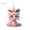 Mặt dây chuyền ô tô SPM rắn, dây buộc dễ treo - Noel, chiếu hậu năm mới Đông Nam 46.9k 4