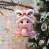 Mặt dây chuyền ô tô SPM rắn, dây buộc dễ treo - Noel, chiếu hậu năm mới Đông Nam 46.9k 8