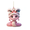 Mặt dây chuyền ô tô SPM rắn, dây buộc dễ treo - Noel, chiếu hậu năm mới Đông Nam 46.9k 10