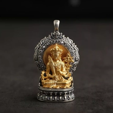 Mặt Dây Chuyền Tây Tạng Xanh Tara - Phật Bùa Vàng Thần Tài, Gawu, Giá 218.900 7 Mặt Dây Chuyền Tây Tạng Xanh Tara - Phật Bùa Vàng Thần Tài, Gawu, Giá 218.900 7