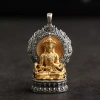 Mặt Dây Chuyền Tây Tạng Xanh Tara - Phật Bùa Vàng Thần Tài, Gawu, Giá 218.900 10