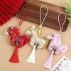 Mặt dây chuyền thêu ngựa RIUERSTONE Satin - Móc khóa cung hoàng đạo, 68.860₫