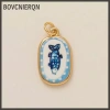 Mặt dây chuyền thời trang họa tiết cua tôm hùm và lá cây - Quà tặng, giá 56.320đ 6